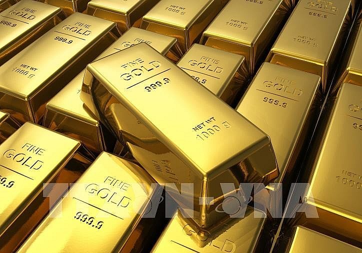 Giá vàng hôm nay của thế giới có lúc xuống còn 1.790 USD/ounce – mức giá thấp nhất trong nhiều tháng qua. Ảnh: TTXVN