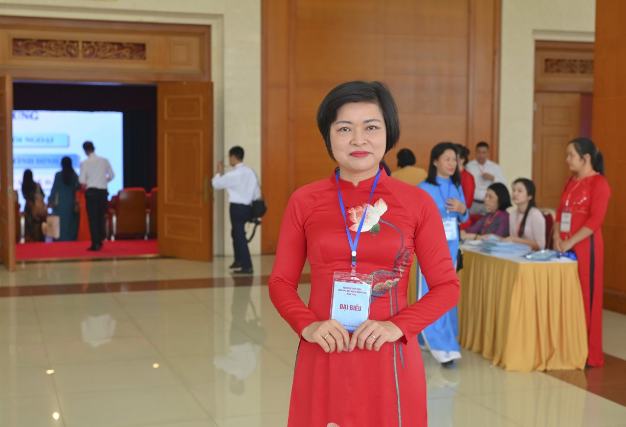 Bà Trần Thị Phương, Phó Chủ tịch Liên hiệp các tổ chức hữu nghị Hà Nội