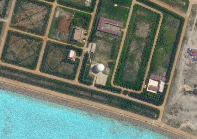 Ảnh vệ tinh của AMTI “tố” Trung Quốc xây thêm vòm radar trái phép ở Trường Sa