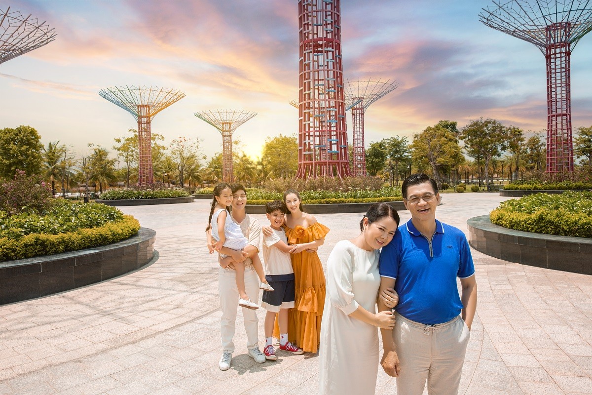 Công viên Ánh sáng lấy cảm hứng từ Gardens by The Bay (Singapore).