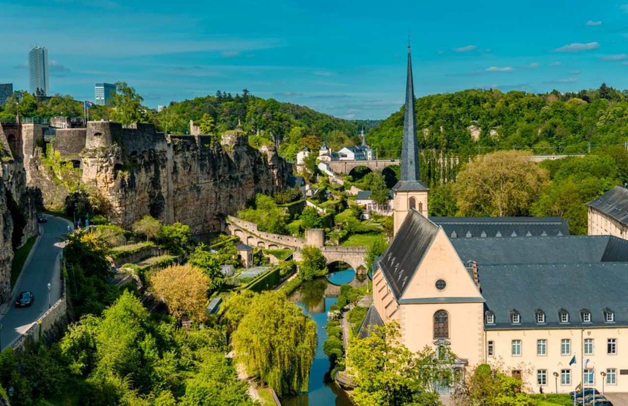 Luxembourg có tỷ lệ phủ xanh rất cao  (Ảnh: world atlas)