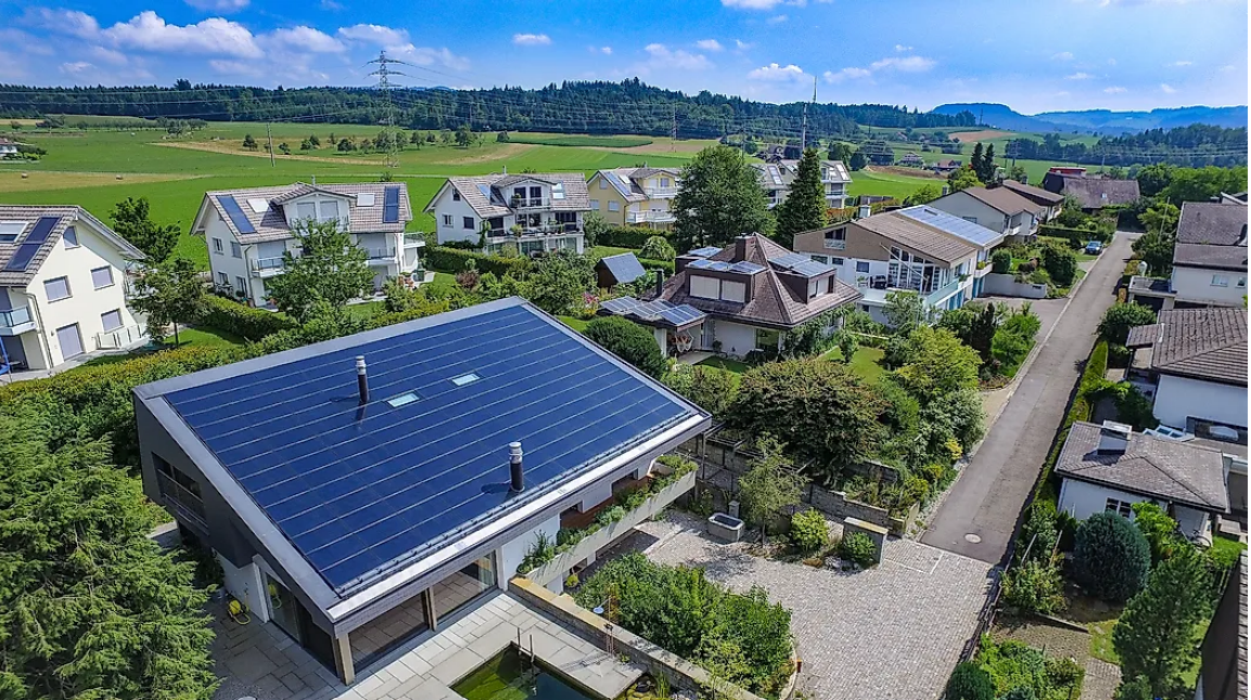 Năng lượng mặt trời được sử dụng phổ biến ở Thụy Sĩ  (Ảnh: World Atlas)