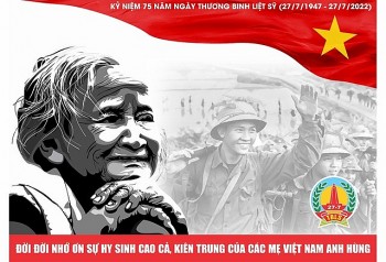 69 tác phẩm tại triển lãm "75 năm đền ơn, đáp nghĩa" nhân ngày Thương binh liệt sỹ 27/7