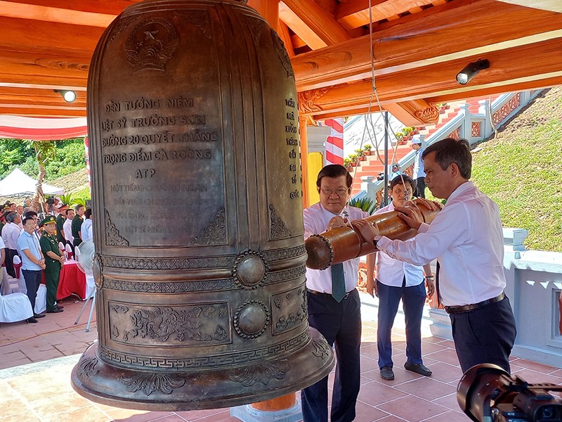 Khánh thành Đền tưởng niệm anh hùng liệt sỹ Trường Sơn tại Quảng Bình