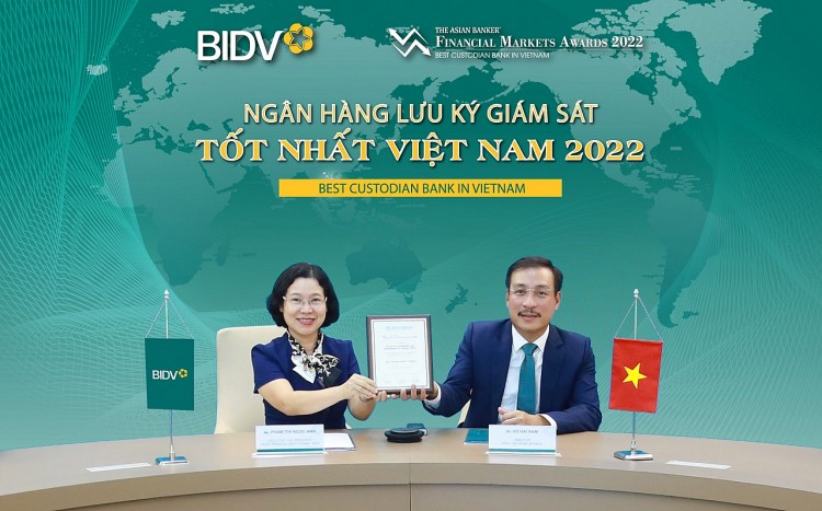 BIDV nhận giải thưởng “Ngân hàng lưu ký giám sát tốt nhất Việt Nam 2022”