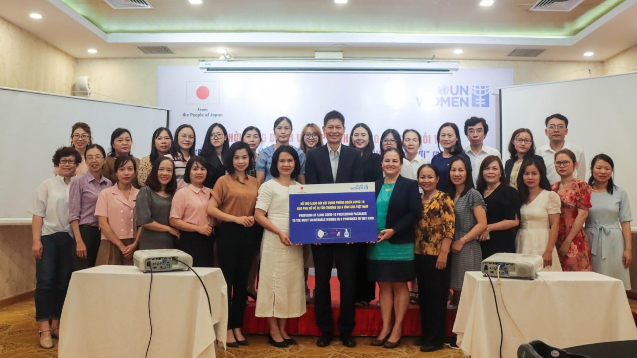 Đại sứ quán Nhật Bản và UN Women Việt Nam hỗ trợ hơn 5.000 phụ nữ và trẻ em gái