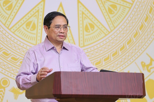 Thủ tướng Phạm Minh Chính phát biểu tại hội nghị (Ảnh: VGP).