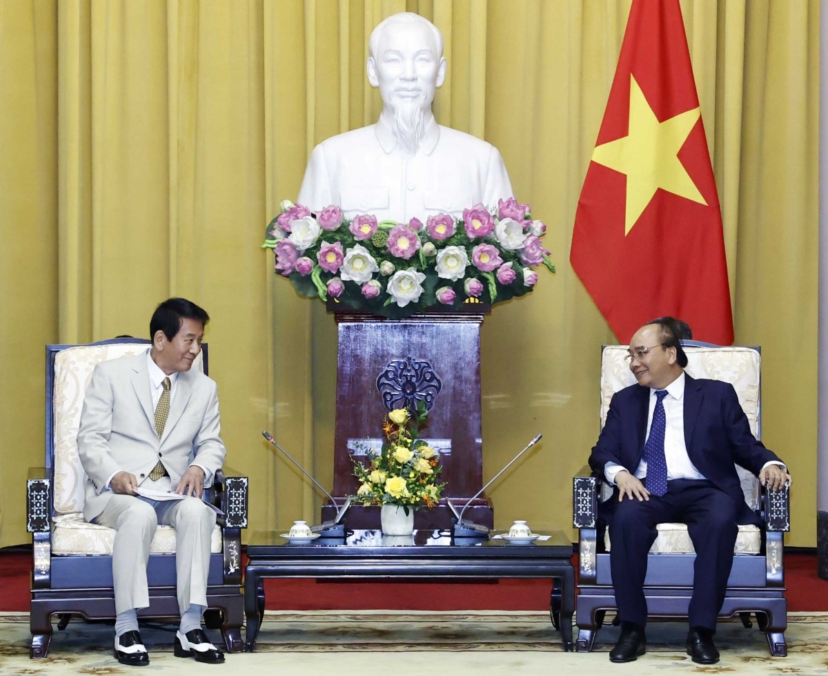 Chủ tịch nước Nguyễn Xuân Phúc tiếp cựu Đại sứ đặc biệt Việt Nam – Nhật Bản