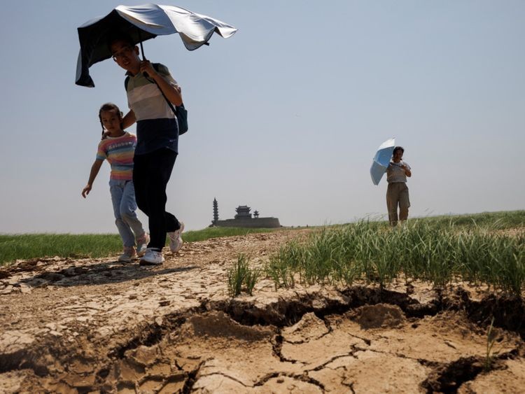 Trung Quốc đang phải trải qua đợt nắng nóng kỷ lục trong lịch sử (Ảnh: 