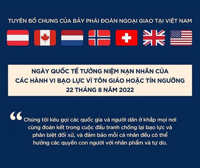 Tuyên bố chung nhân Ngày Quốc tế tưởng niệm Nạn nhân của các Hành vi Bạo lực vì Tôn giáo hoặc Tín ngưỡng