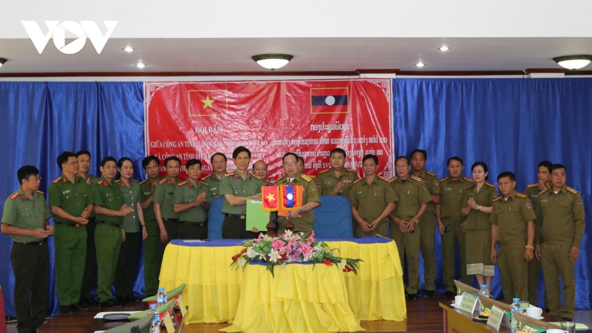 Công an Điện Biên và Công an các tỉnh Bắc Lào: Giúp bạn là tự giúp mình