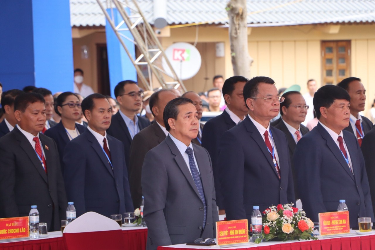 Chương trình có sự tham dự của nhiều đại biểu đến từ các tỉnh của nước CHDCND Lào (Ảnh: Quốc Khánh).
