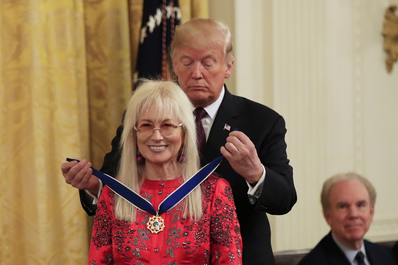 Bà Miriam Adelson và cựu Tổng thống Mỹ Donald Trump