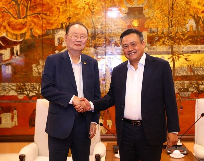 Tăng cường hợp tác trên nhiều lĩnh vực giữa Hà Nội và doanh nghiệp Hàn Quốc