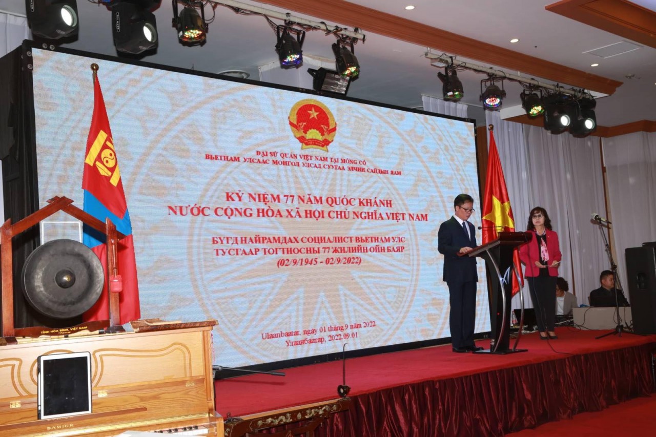 Lễ kỷ niệm 77 năm Quốc khánh Việt Nam tại Mông Cổ