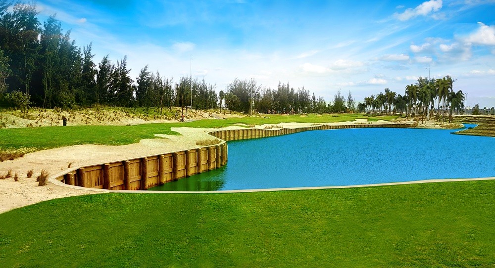 Các sân golf tại Việt Nam ngày càng được đầu tư bài bản, quy mô. Trong ảnh: Sân Nicklaus Course tại BRG Đà Nẵng Golf Resort.