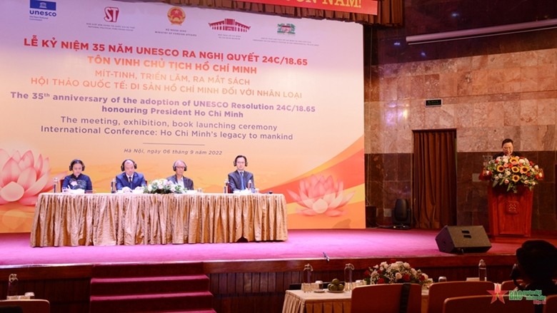 Lễ kỷ niệm 35 năm UNESCO ra Nghị quyết tôn vinh Chủ tịch Hồ Chí Minh