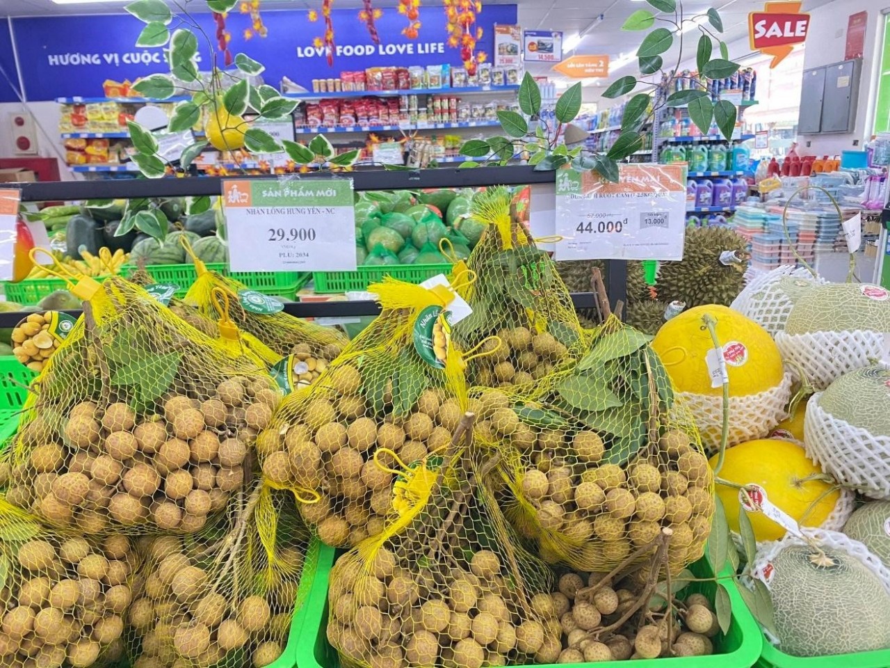 Đặc sản Nhãn Lồng Hưng Yên được bày bán tại siêu thị BRGMart.