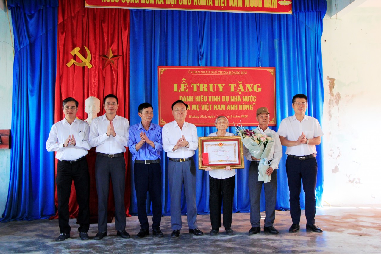 Nghệ An tổ chức truy tặng danh hiệu “Bà mẹ Việt Nam anh hùng”