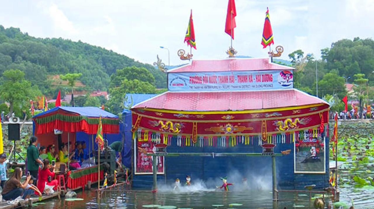 Múa rối nước tại Lễ hội mùa thu Côn Sơn - Kiếp Bạc 2022