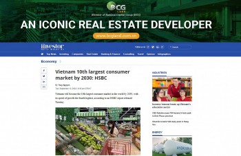 The Investor: Việt Nam sẽ trở thành thị trường tiêu dùng lớn thứ 10 trên thế giới vào năm 2030