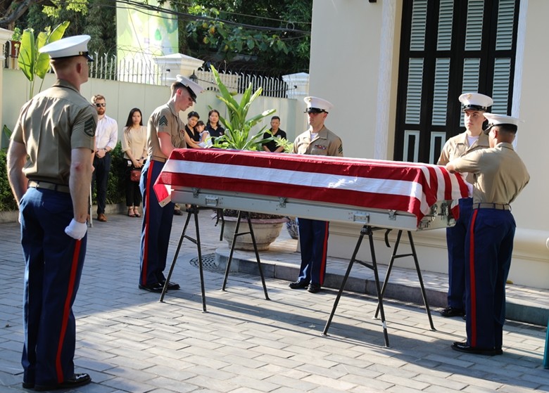 Hồi hương hài cốt quân nhân Hoa Kỳ mất tích trong chiến tranh ở Việt Nam.
