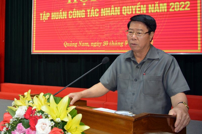 Quảng Nam: Hội nghị tập huấn công tác Nhân quyền năm 2022