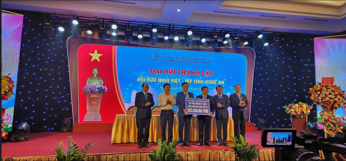 Tổ chức Đại hội ra mắt Hội Hữu nghị Việt - Mỹ tỉnh Nghệ An