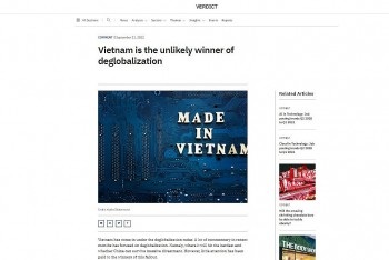 Báo Anh: Việt Nam và cơ hội vươn lên trong một thế giới phi toàn cầu hóa
