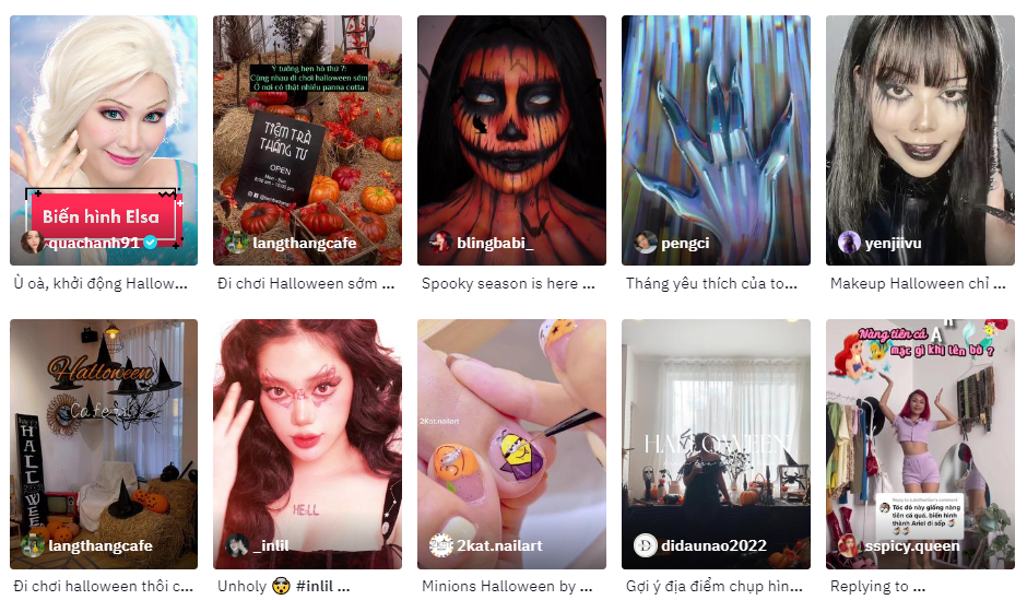 Từ khóa Halloween ngày càng phổ biến trên Google, Tiktok