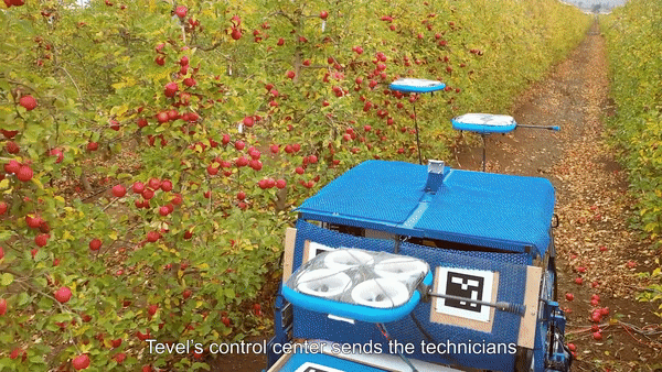 Robot bay có thể thay thế nhân công thu hoạch trái cây (Clip: 