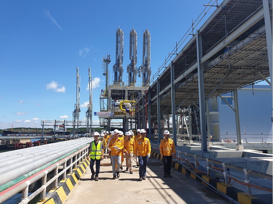 Dự án Kho chứa 1 triệu m3 LNG Thị Vải đang dần hoàn thành.