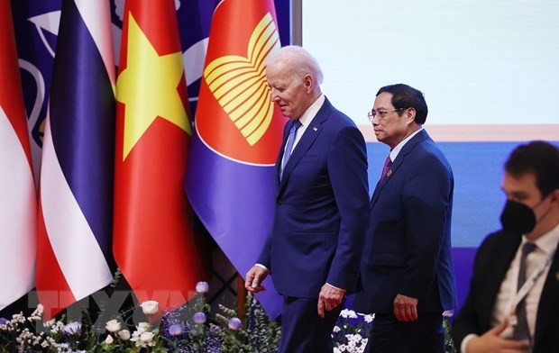 Thủ tướng Phạm Minh Chính gặp Tổng thống Hoa Kỳ Joe Biden | Chính trị | Vietnam+ (VietnamPlus)
