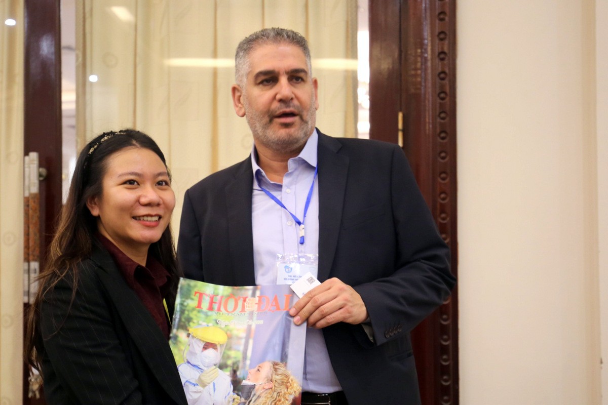ông Ganim Gazawi, Thành viên Ban điều hành Ủy ban Hòa bình và Đoàn kết Israel (PSCI) (Ảnh: Nguyễn ông Ganim Gazawi, Thành viên Ban điều hành Ủy ban Hòa bình và Đoàn kết Israel (PSCI) (Ảnh: Nguyễn