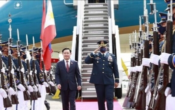 Chủ tịch Quốc hội Vương Đình Huệ bắt đầu thăm chính thức Cộng hoà Philippines