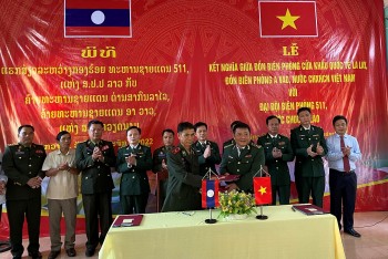 Quảng Trị: Các Đồn Biên phòng Việt Nam và Lào tổ chức lễ kết nghĩa