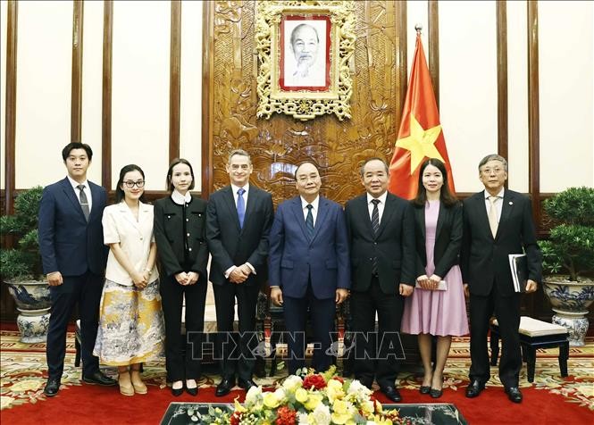 Chủ tịch nước Nguyễn Xuân Phúc tiếp Đại sứ Chile chào từ biệt