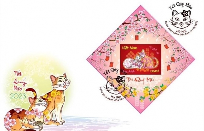 Độc đáo Tết Quý Mão 2023 trên tem bưu chính
