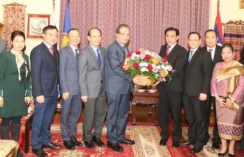 Đại sứ quán Việt Nam tại LB Nga chúc mừng 47 năm Quốc khánh Lào