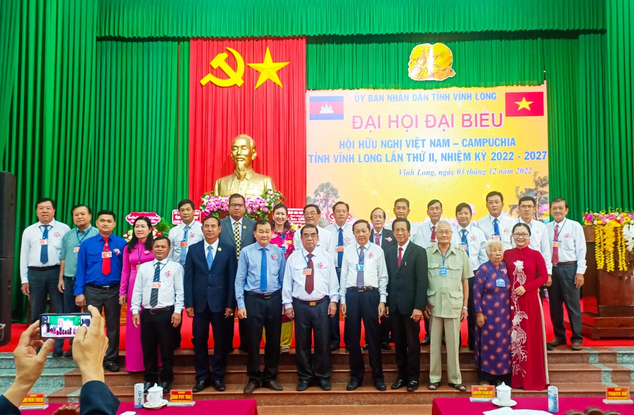 Đại hội đại biểu Hội Hữu nghị Việt Nam - Campuchia tỉnh Vĩnh Long nhiệm kỳ 2022 - 2027