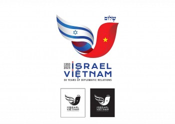 ra mat logo ky niem 30 nam quan he israel viet nam