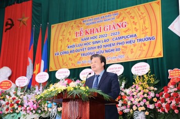 338 lưu học sinh Lào, Campuchia trường Hữu nghị 80 đón chào năm học mới