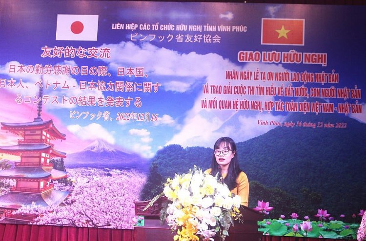 Giao lưu hữu nghị nhân ngày Lễ Tạ ơn người lao động Nhật Bản tại Vĩnh Phúc Giao lưu hữu nghị nhân ngày Lễ Tạ ơn người lao động Nhật Bản tại Vĩnh Phúc