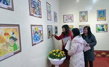 Triển lãm 80 bức tranh thiếu nhi quốc tế Đà Lạt - Chuncheon