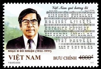 Phát hành bộ tem “Kỷ niệm 100 năm sinh nhạc sĩ Đỗ Nhuận