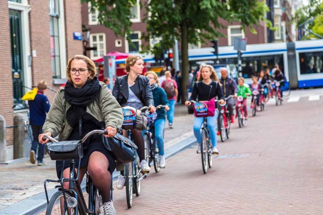 Xe đạp là phương tiện di chuyển phổ biến nhất ở Hà Lan