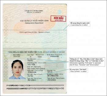 Bổ sung thông tin “nơi sinh” trên hộ chiếu từ ngày 1/1/2023