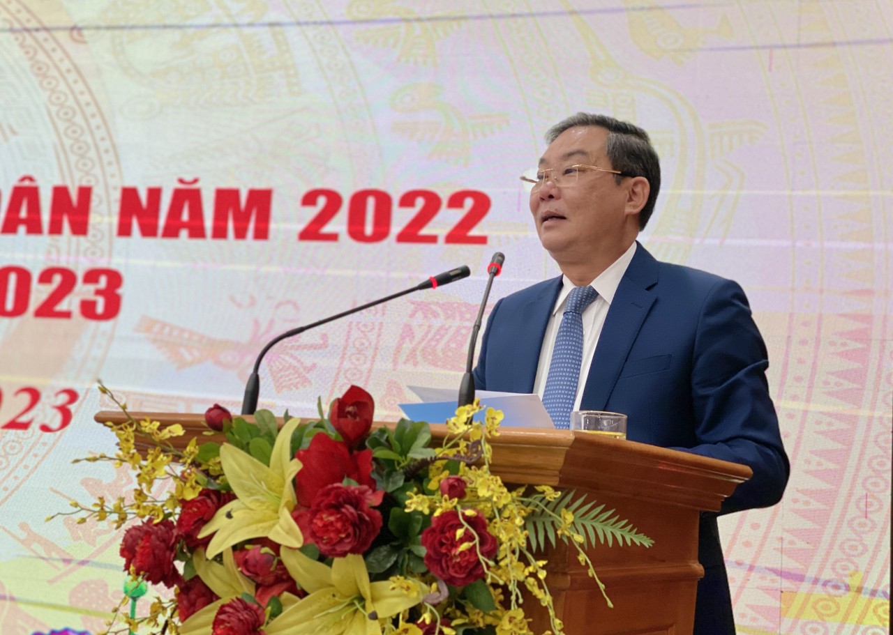 Phó Chủ tịch Thường trực UBND TP Hà Nội Lê Hồng Sơn phát biểu tại Hội nghị.