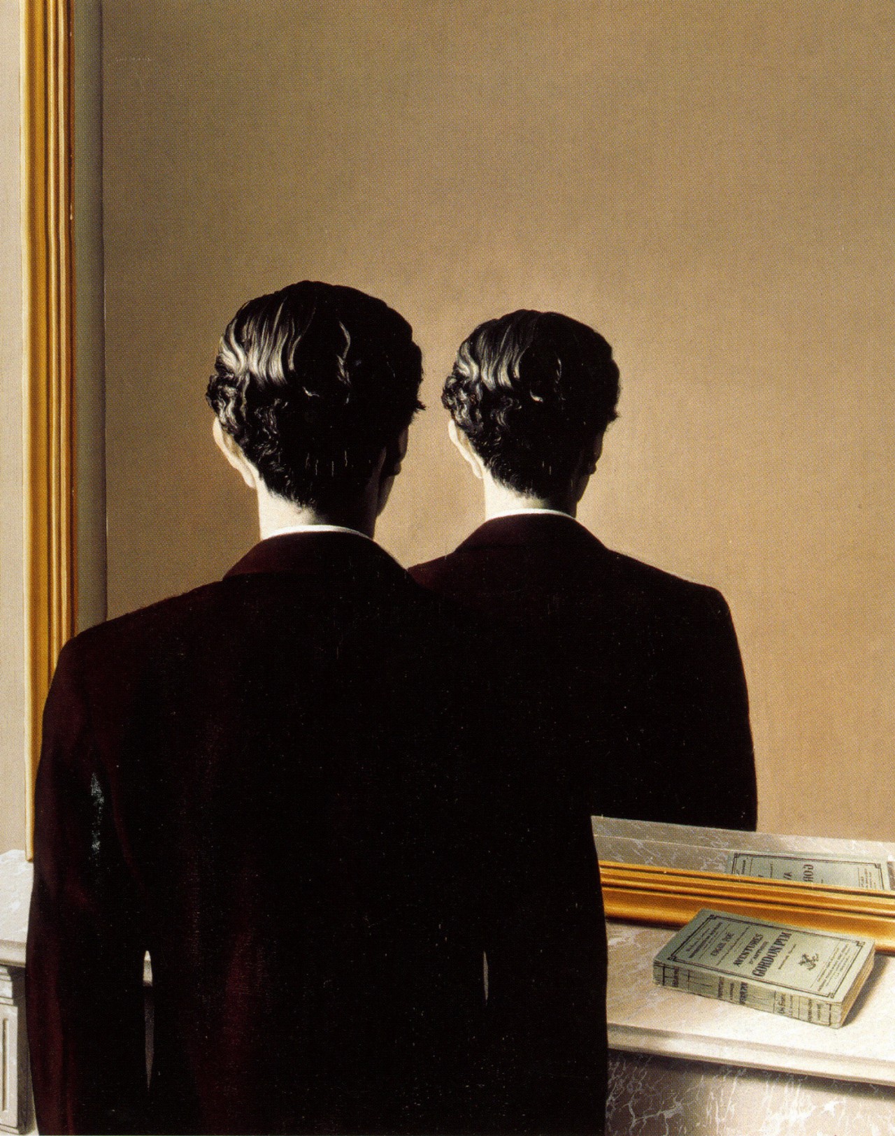 Tác phẩm Không dành cho việc tái sản xuất (Not to Be Reproduced) của René Magritte năm 1937.