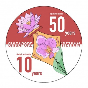 Công bố logo kỷ niệm 50 năm quan hệ ngoại giao Việt Nam - Singapore